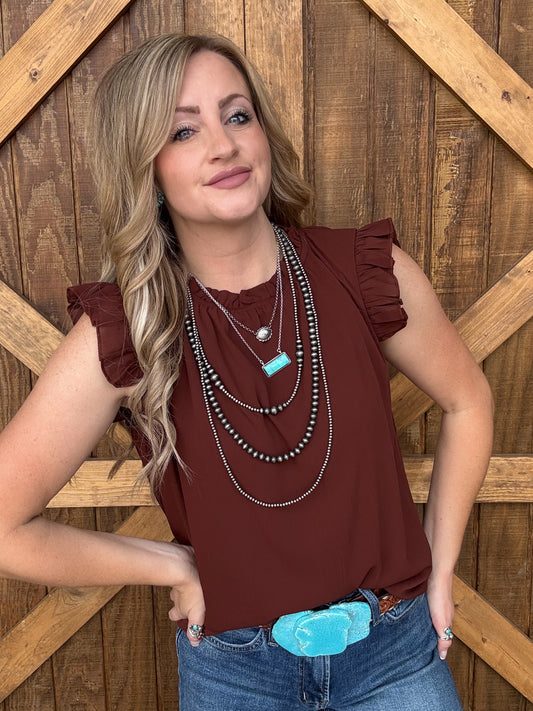 Pretty Ruffle Blouse