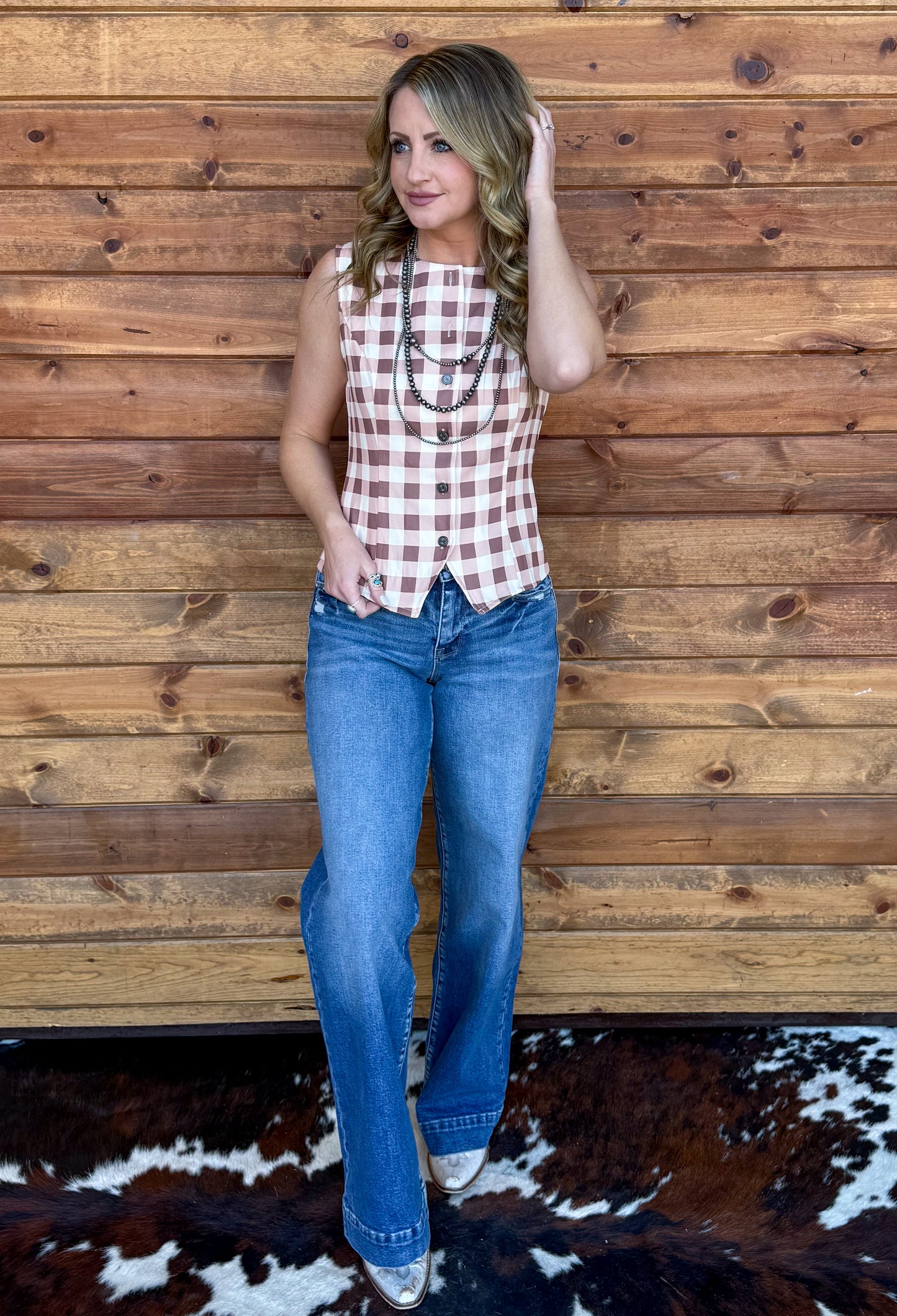 Rodeo Gingham Tank