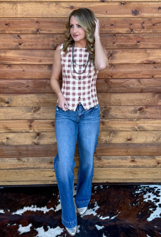 Rodeo Gingham Tank