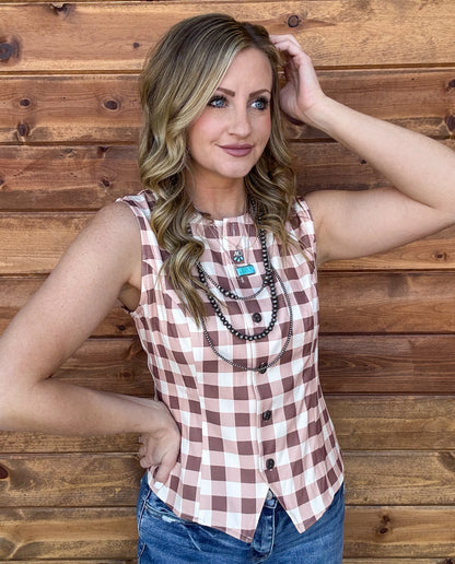 Rodeo Gingham Tank