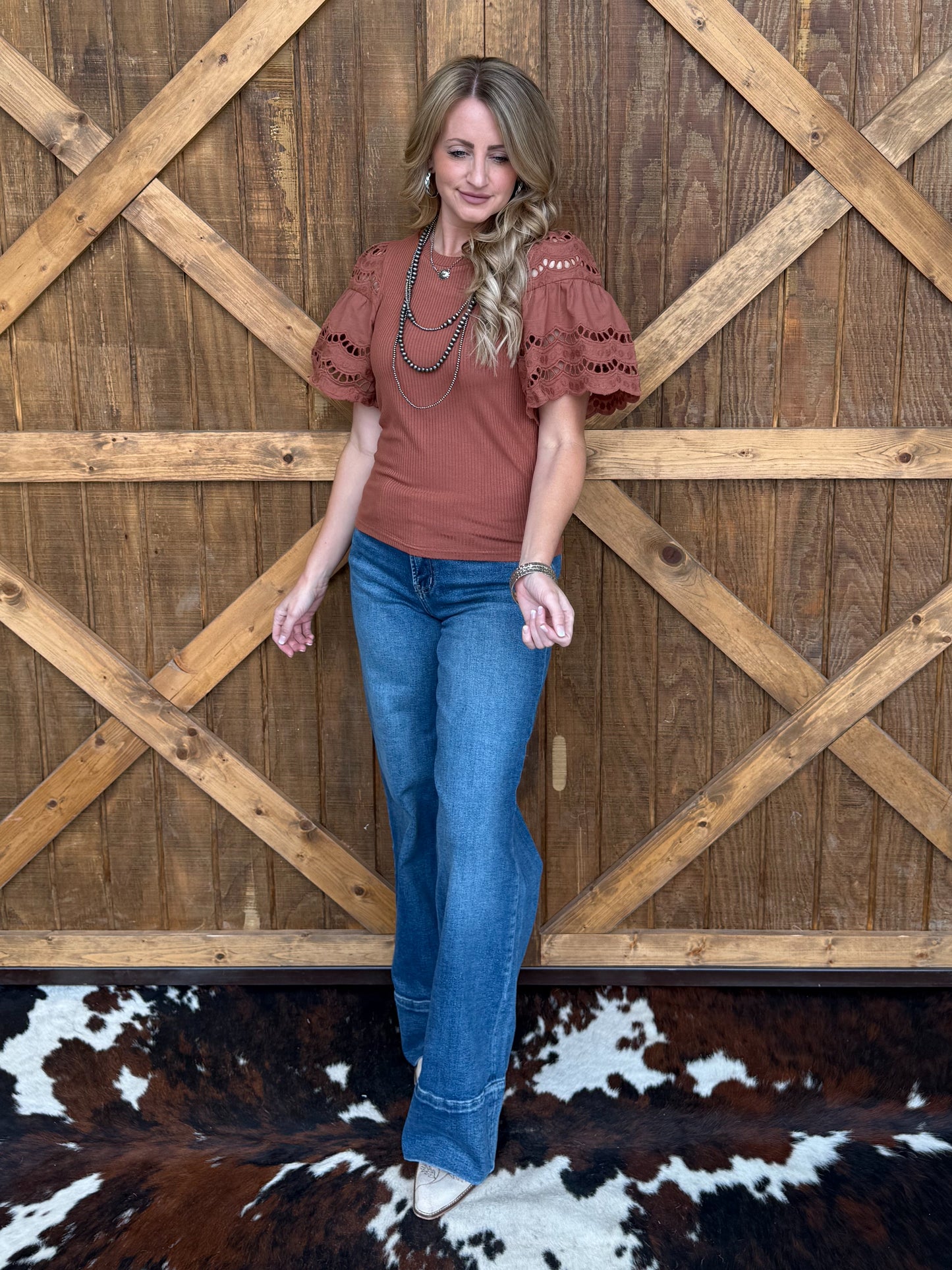 The Rita Blouse *Brown