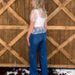 Floral Lace Mesh Top *White