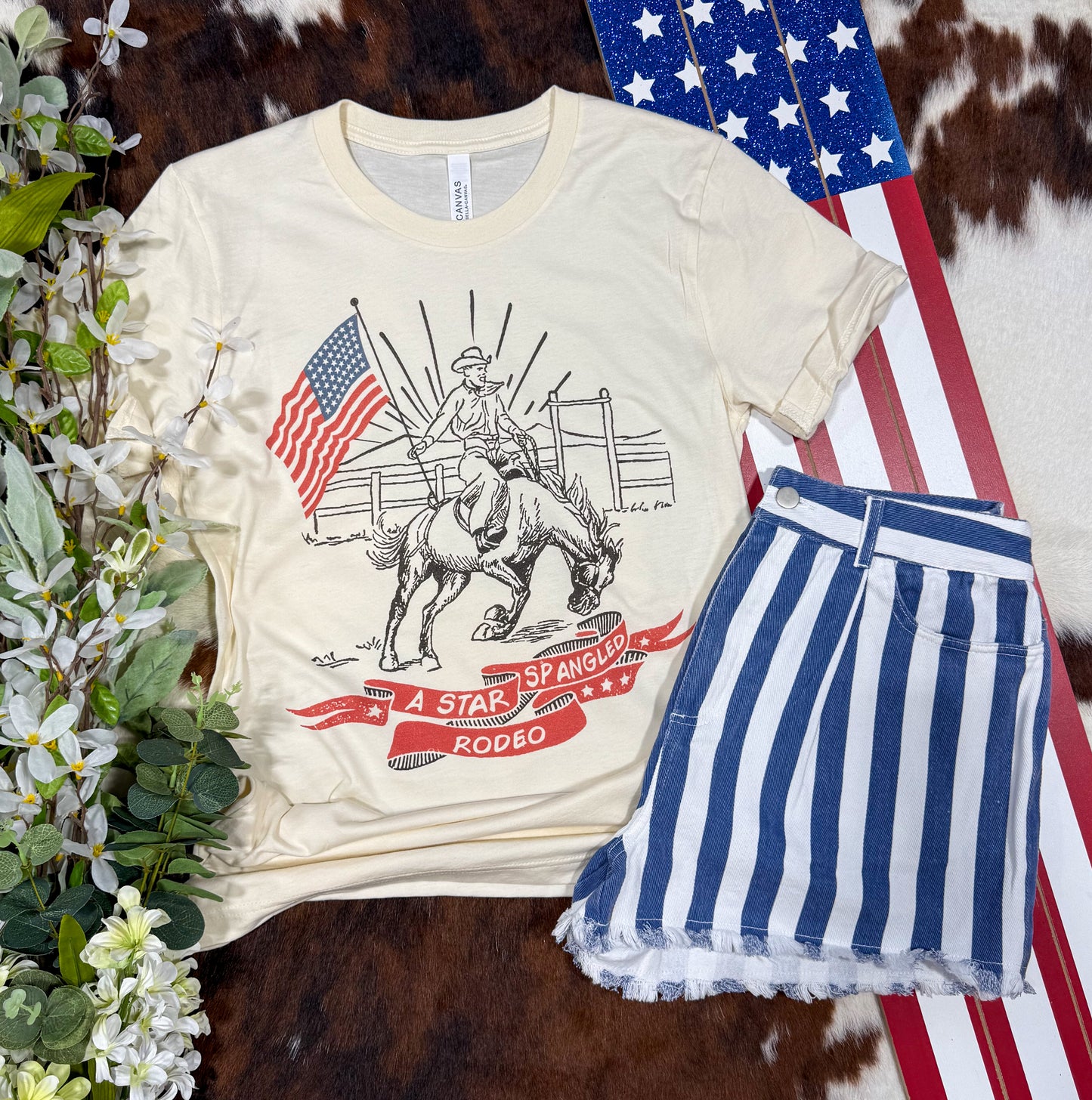 Star Spangled Rodeo Tee