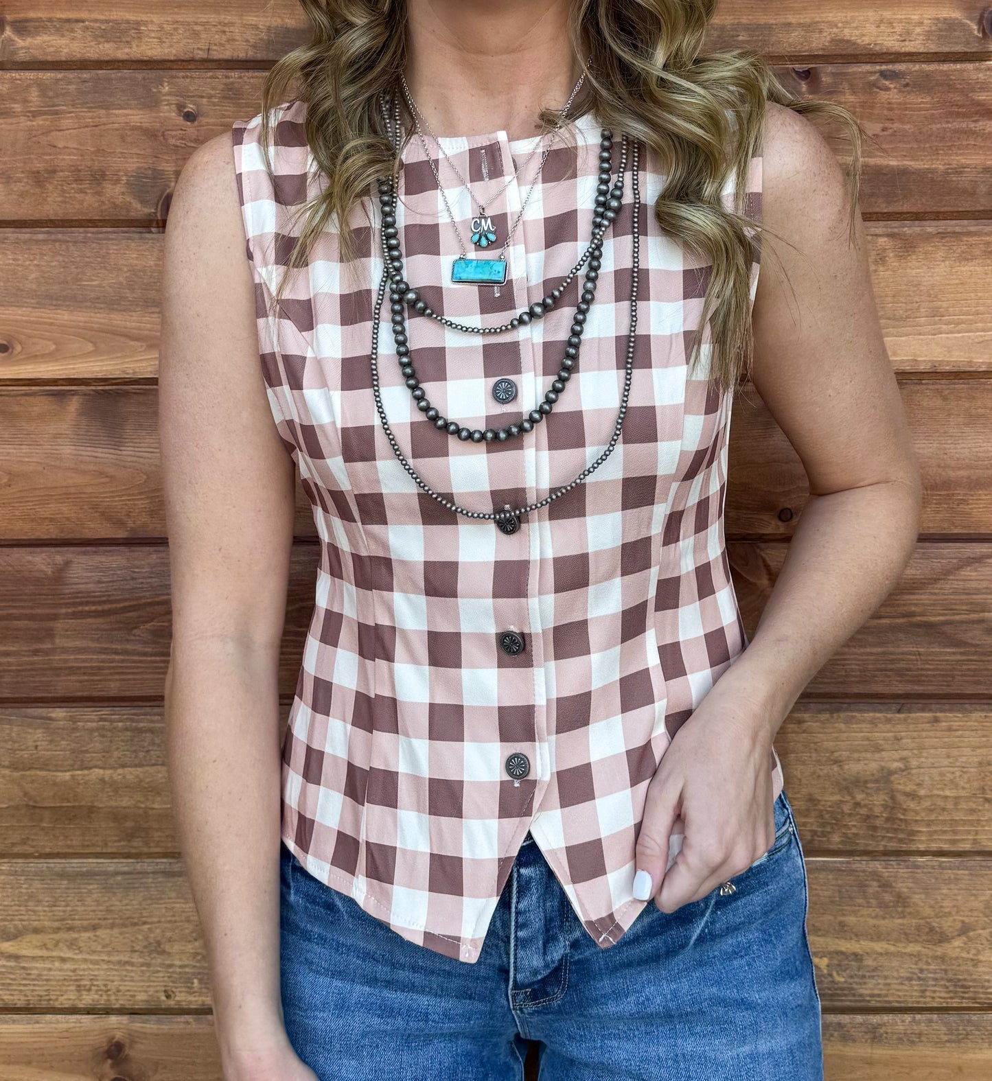 Rodeo Gingham Tank
