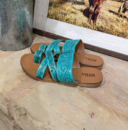 Ridge Sandals *Turquoise