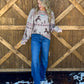 Cozy Horses Sweater *Taupe