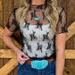 Floral Lace Mesh Top *Black