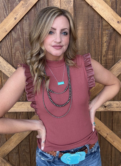 The Betty Top *Rosewood