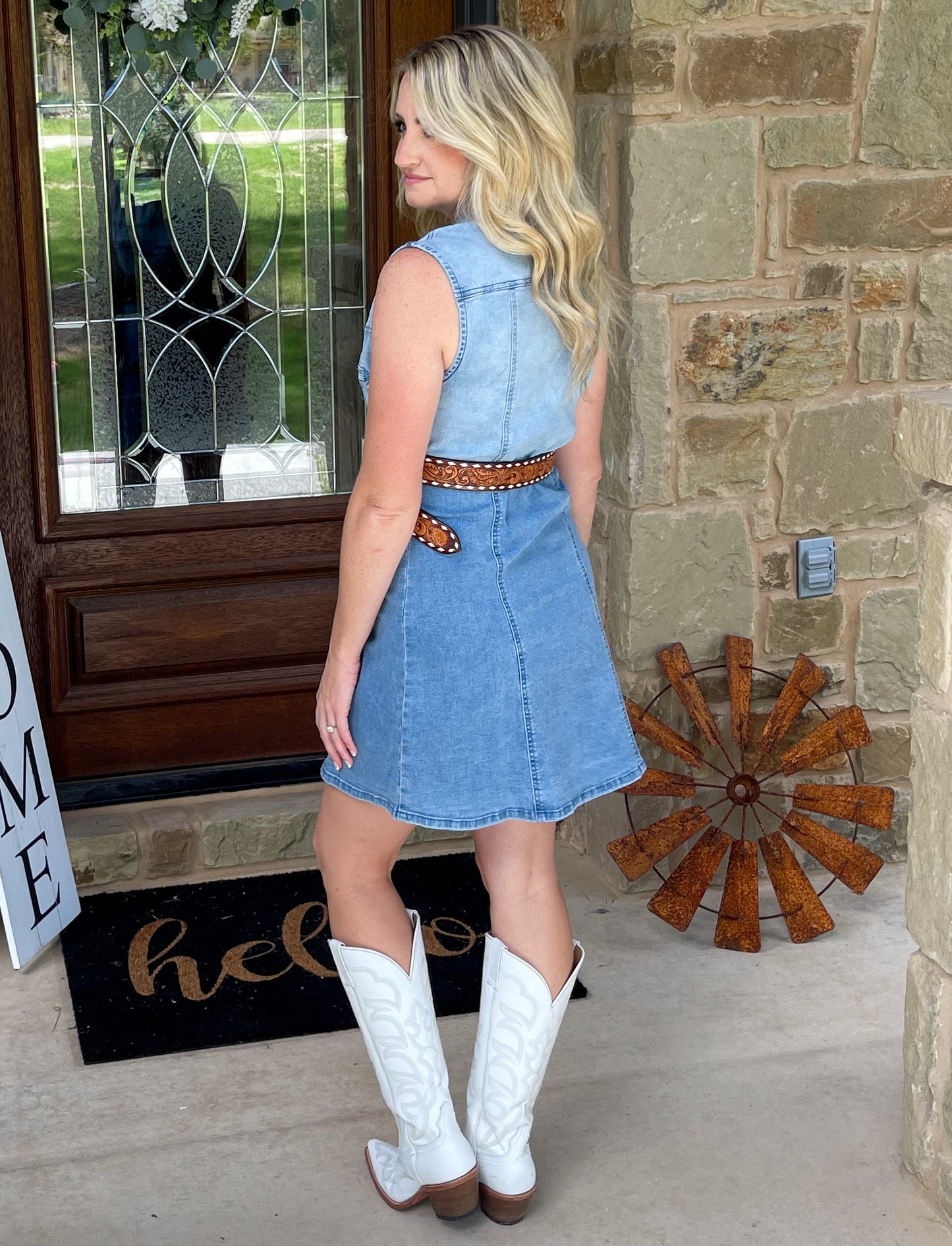 Denim Sweetheart Dress