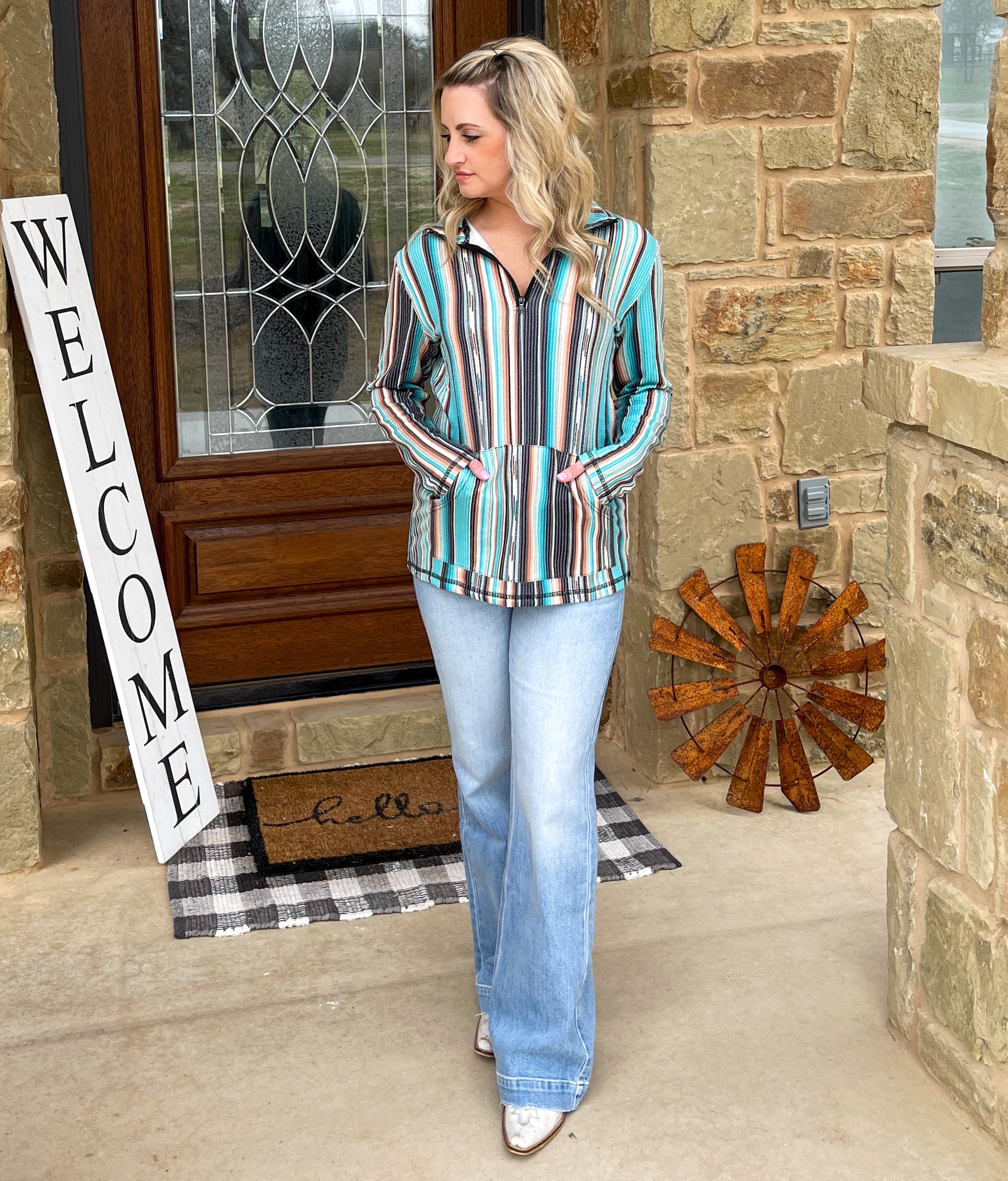 Serape Me Up Pullover The Rustic C Boutique