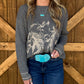 Wind River Horses Sweater *Charcoal