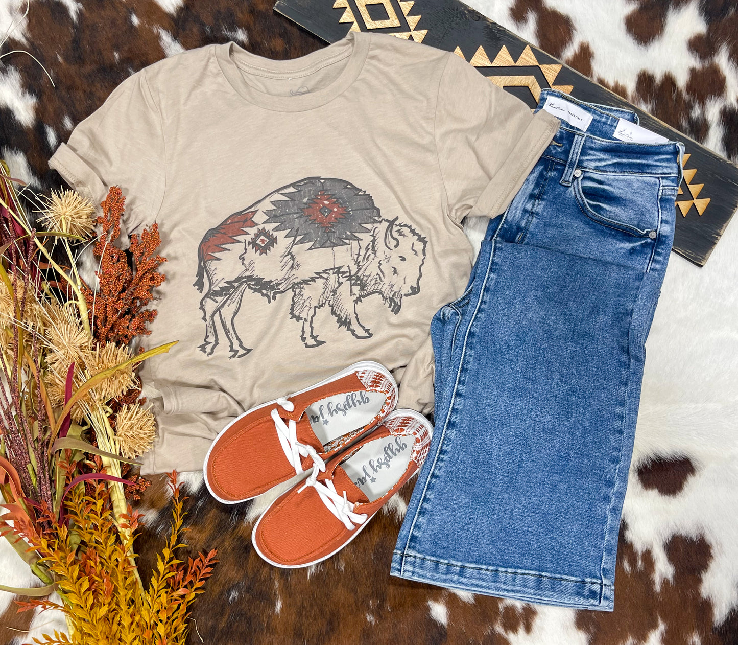 Aztec Buffalo Tee