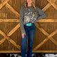 Wind River Horses Sweater *Charcoal