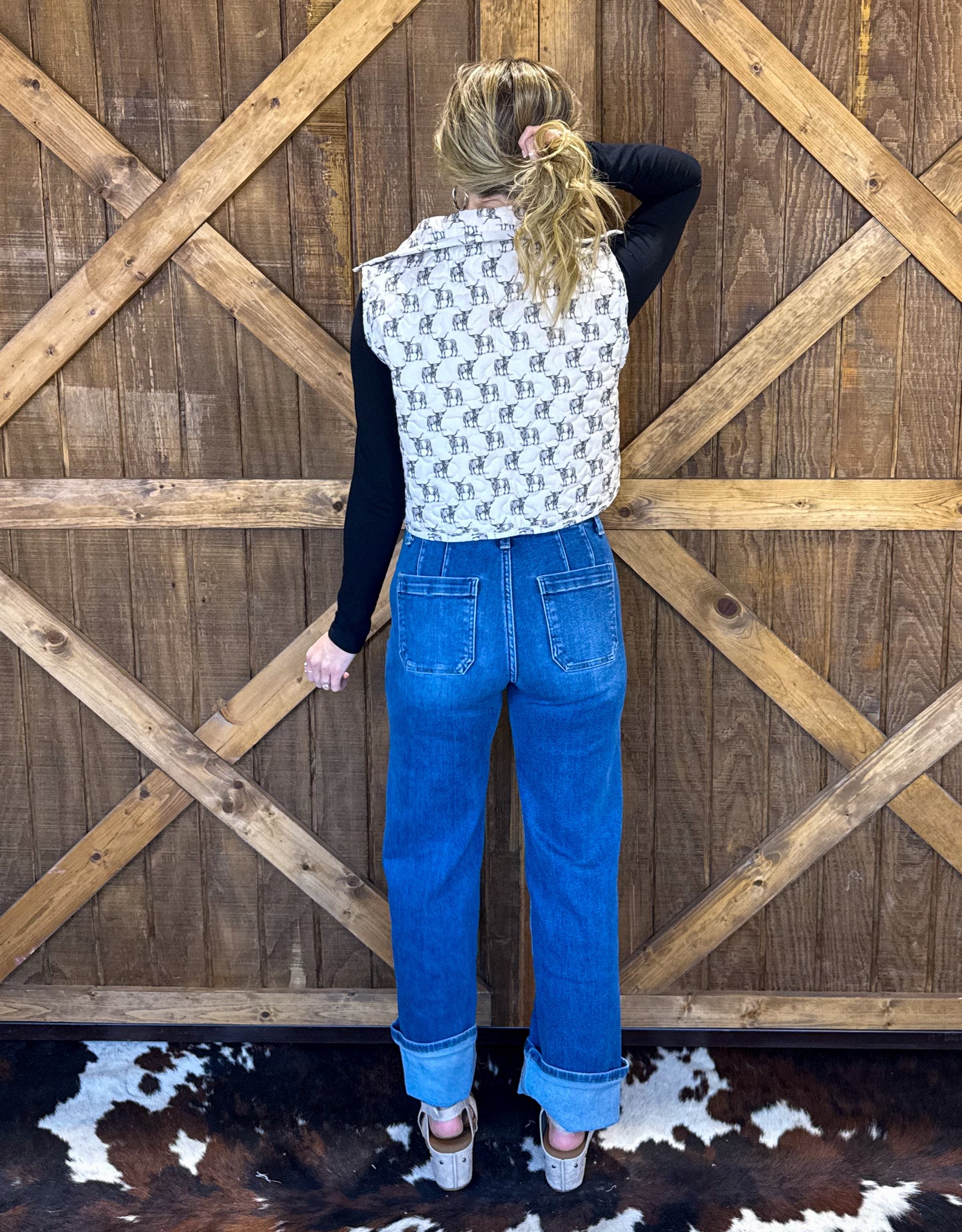 Longhorn Quilted Vest