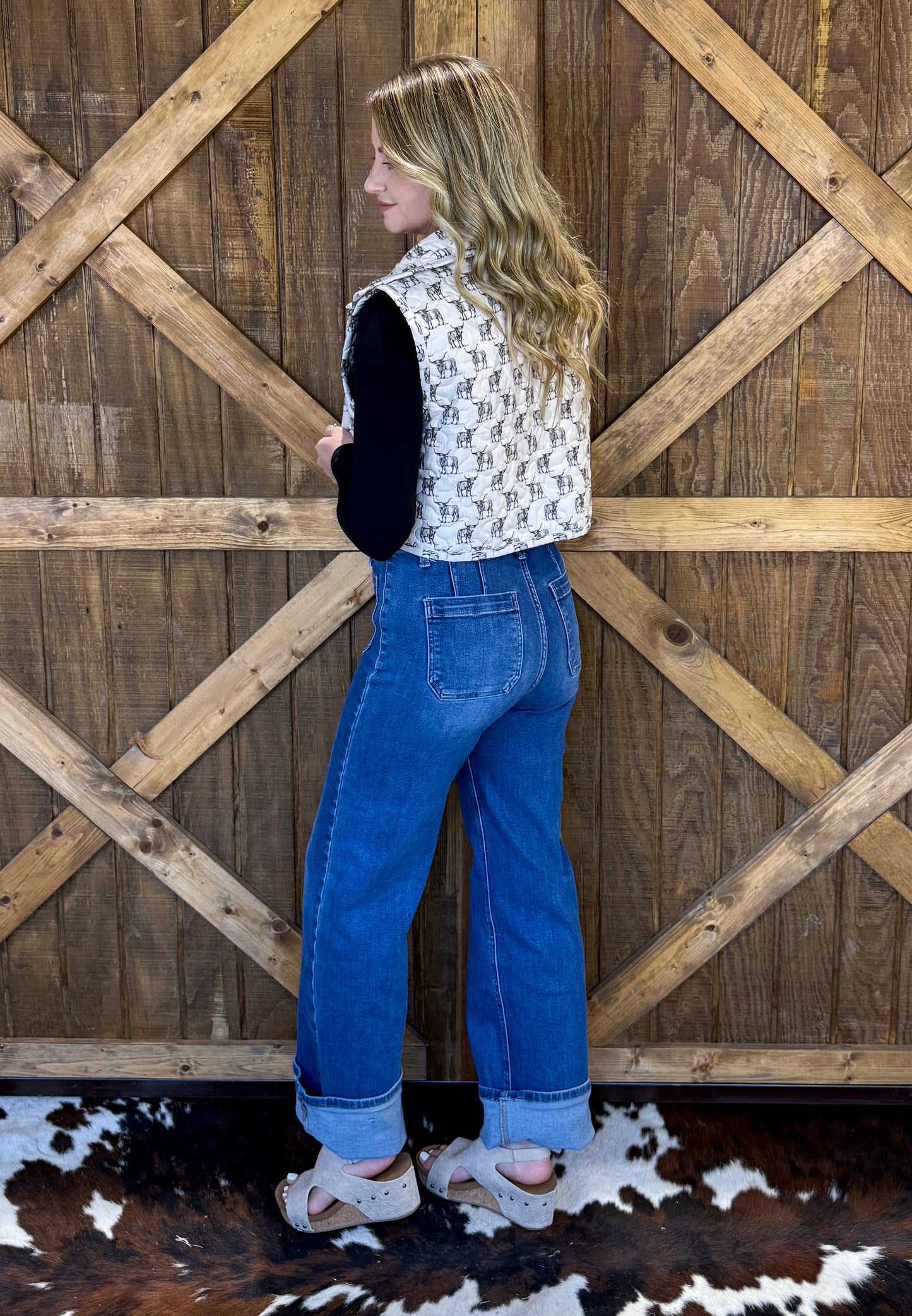 Longhorn Quilted Vest