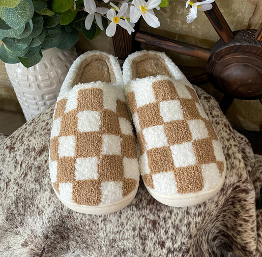 Checkered Slippers