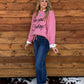 See You Cowboy Sweater *Pink