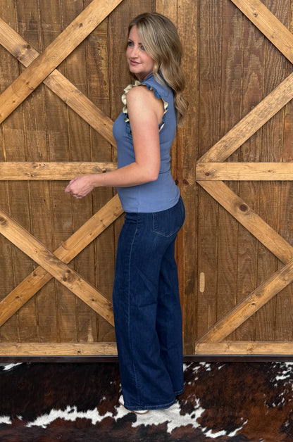 The Betty Top *Slate Blue