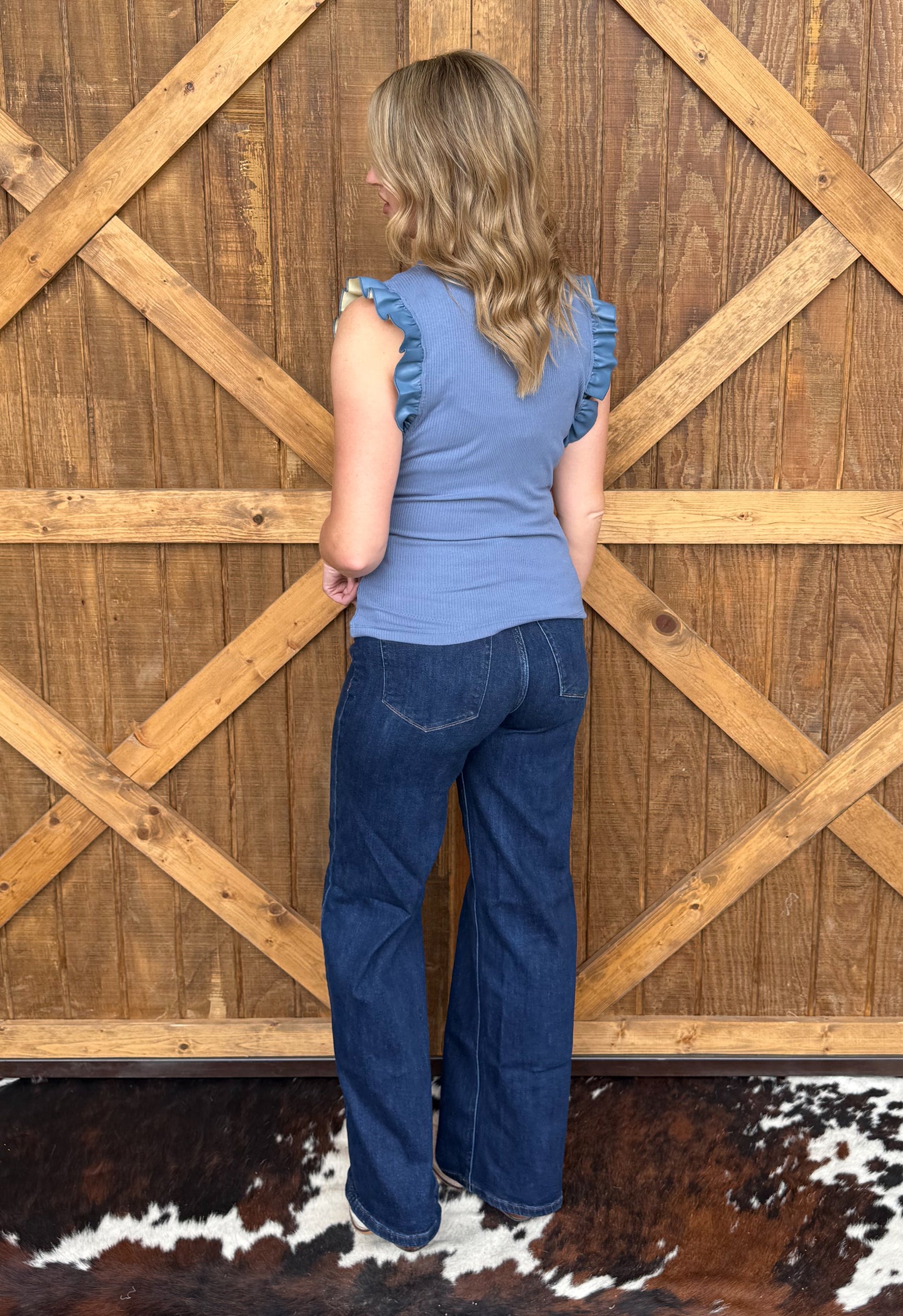 The Betty Top *Slate Blue