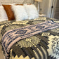 Navy Aztec Throw Blanket