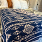 Navy Aztec Throw Blanket