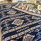 Navy Aztec Throw Blanket