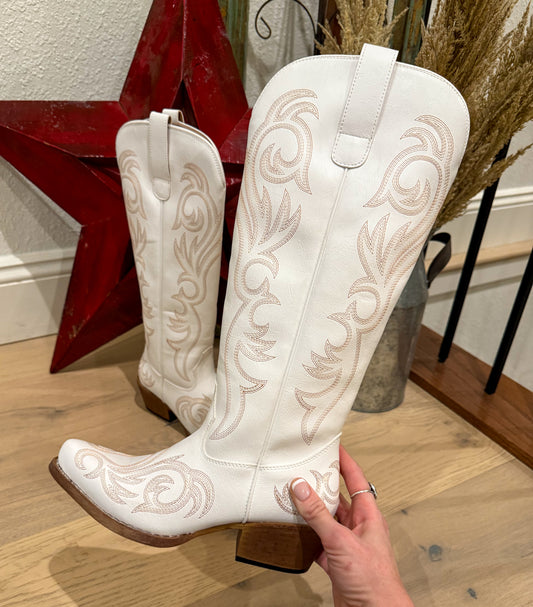 Ryder White Boots