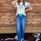 Ivory Cowgirl Crochet Blouse