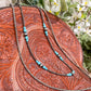 30” 2 Strand Navajo Pearl w/Turquoise Faux Necklace