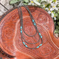 22” 3 Strand Turquoise & Navajo Pearl Faux Necklace