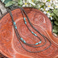 30” 3 Strand Navajo Pearl & Turquoise Faux Necklace