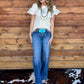 Ivory Cowgirl Crochet Blouse