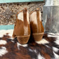 Sunset Bloom Cowhide Booties