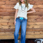 Ivory Cowgirl Crochet Blouse