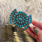 Turquoise Bowtie Cluster Belt Buckle