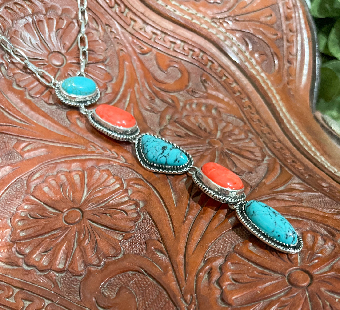 Coral & Turquoise Necklace