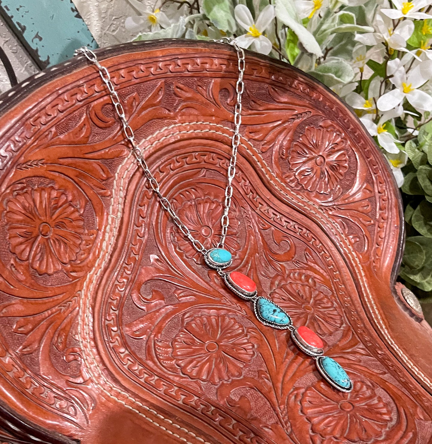 Coral & Turquoise Necklace