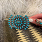 Turquoise Bowtie Cluster Belt Buckle