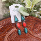 Coral & Turquoise Earrings