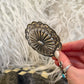 Burnished Silver Concho Belt Buckle
