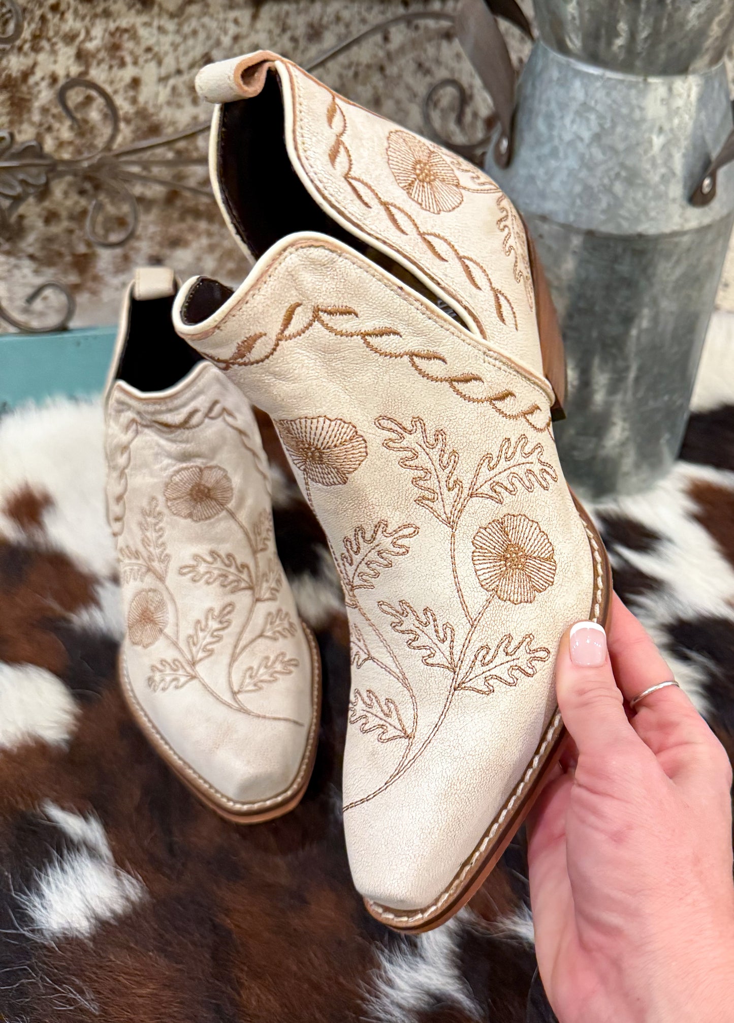 Southwest Booties *White