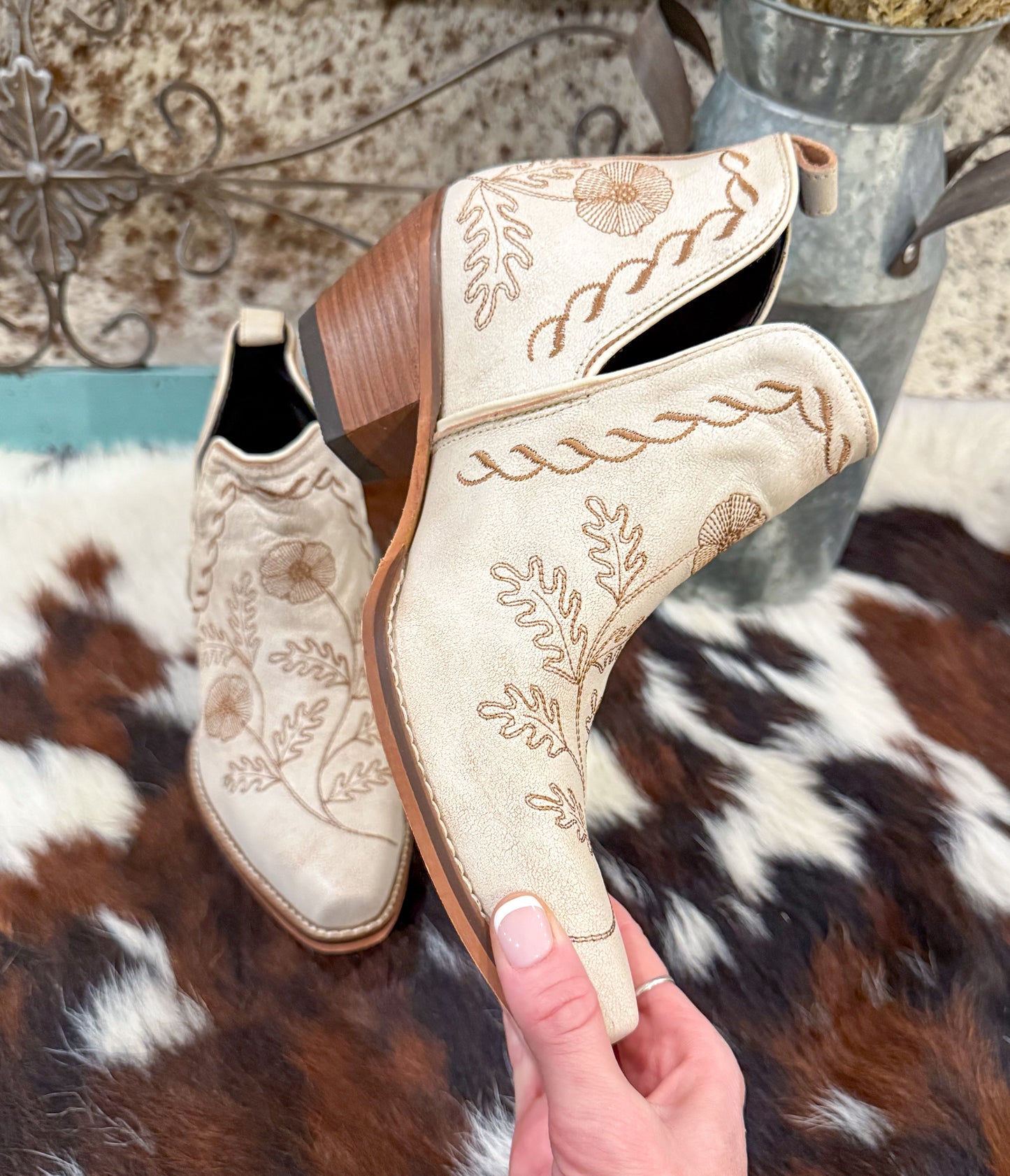 Southwest Booties *White