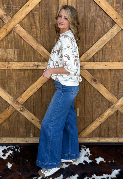 Cozy Cowboy Desert Top