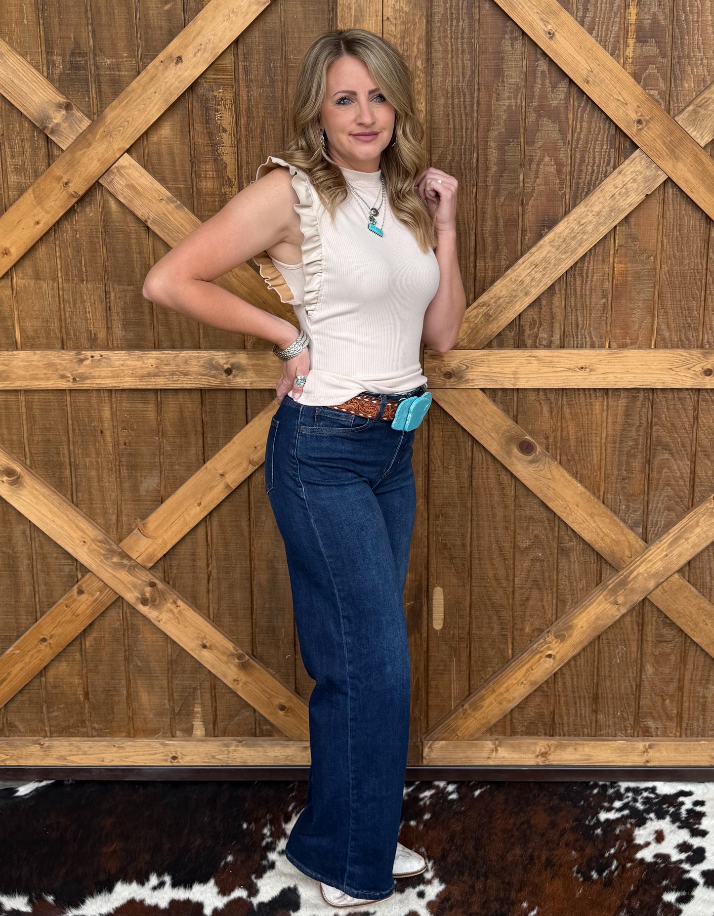 The Betty Top *Beige