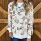 Western Print Sweatshirt