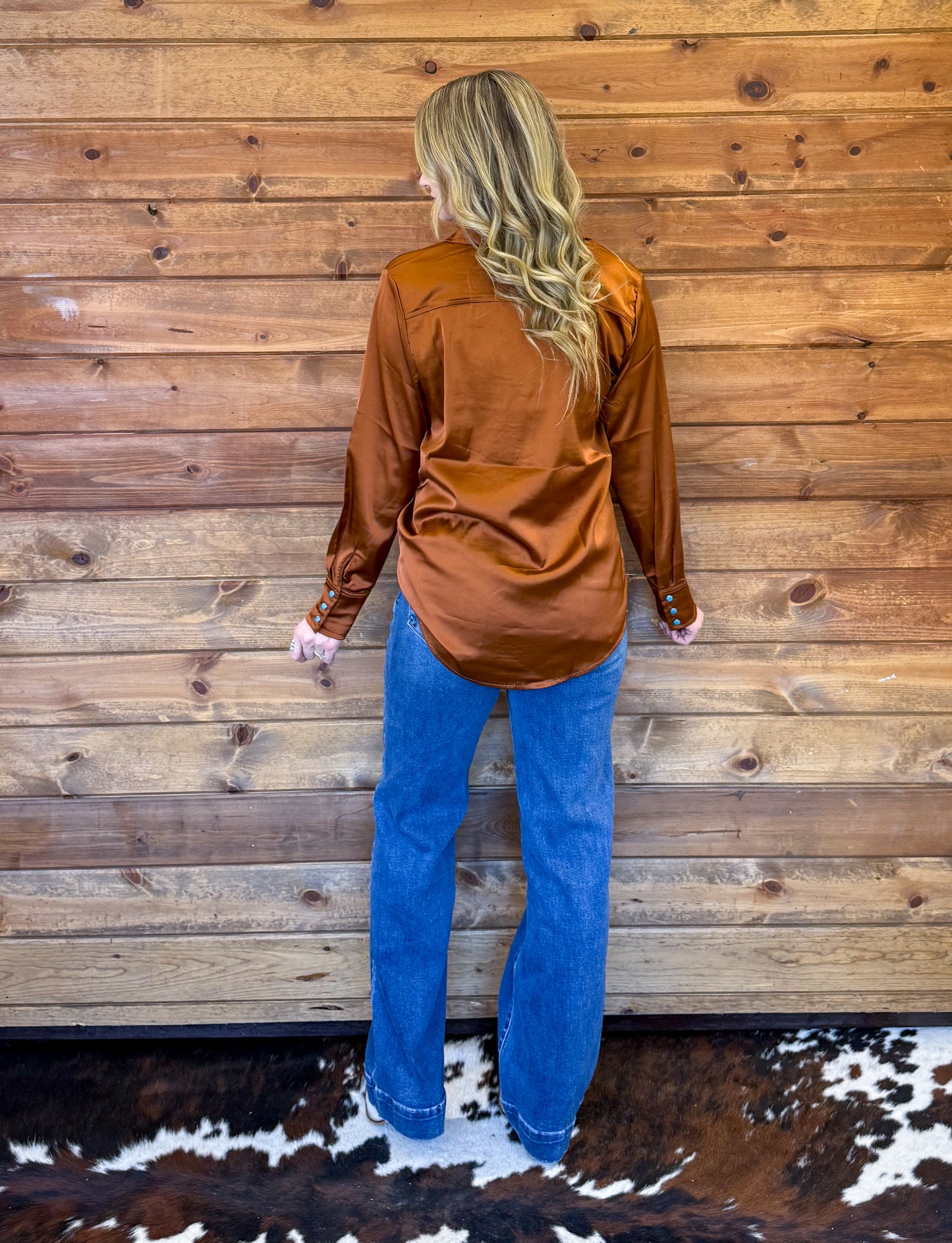 Satin Saddles Pearl Snap