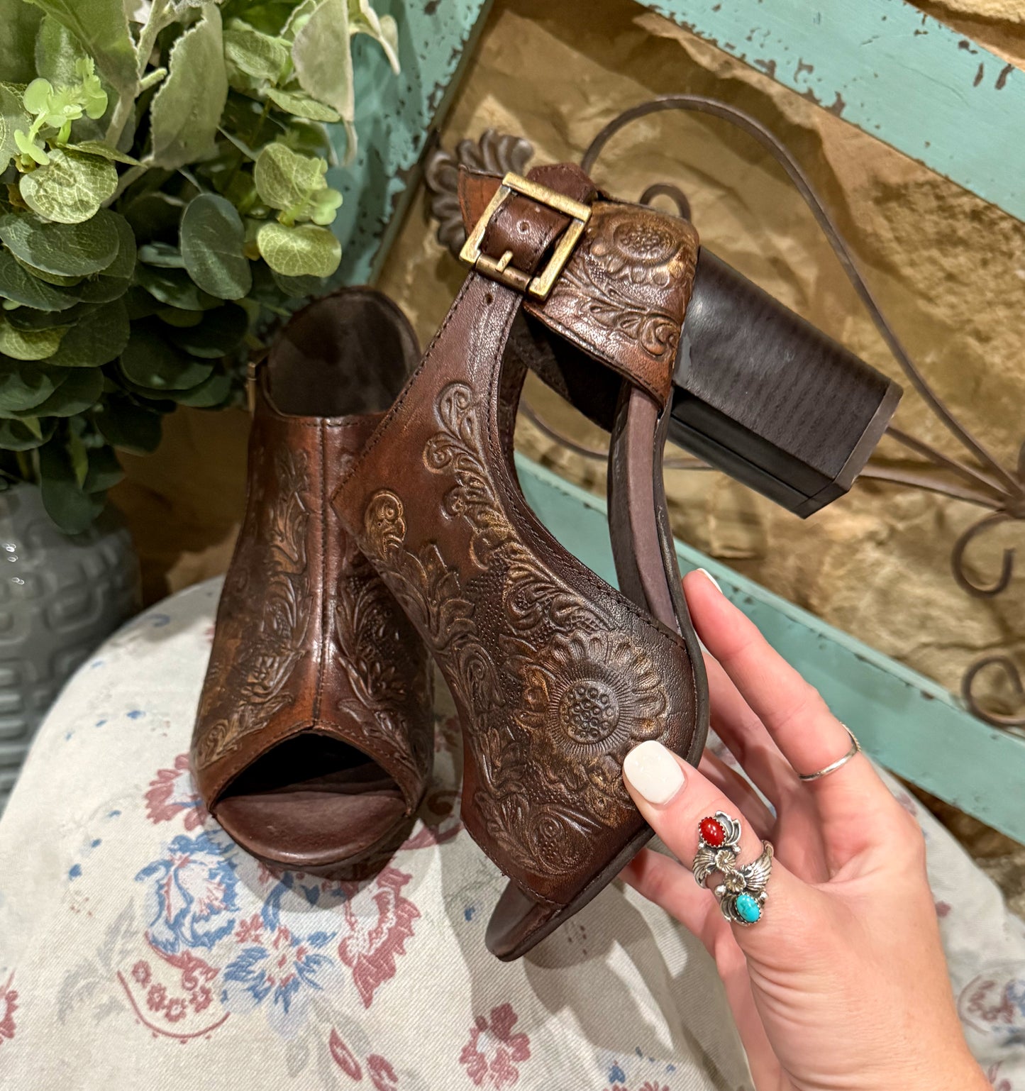 Mika Floral Heels by Roper