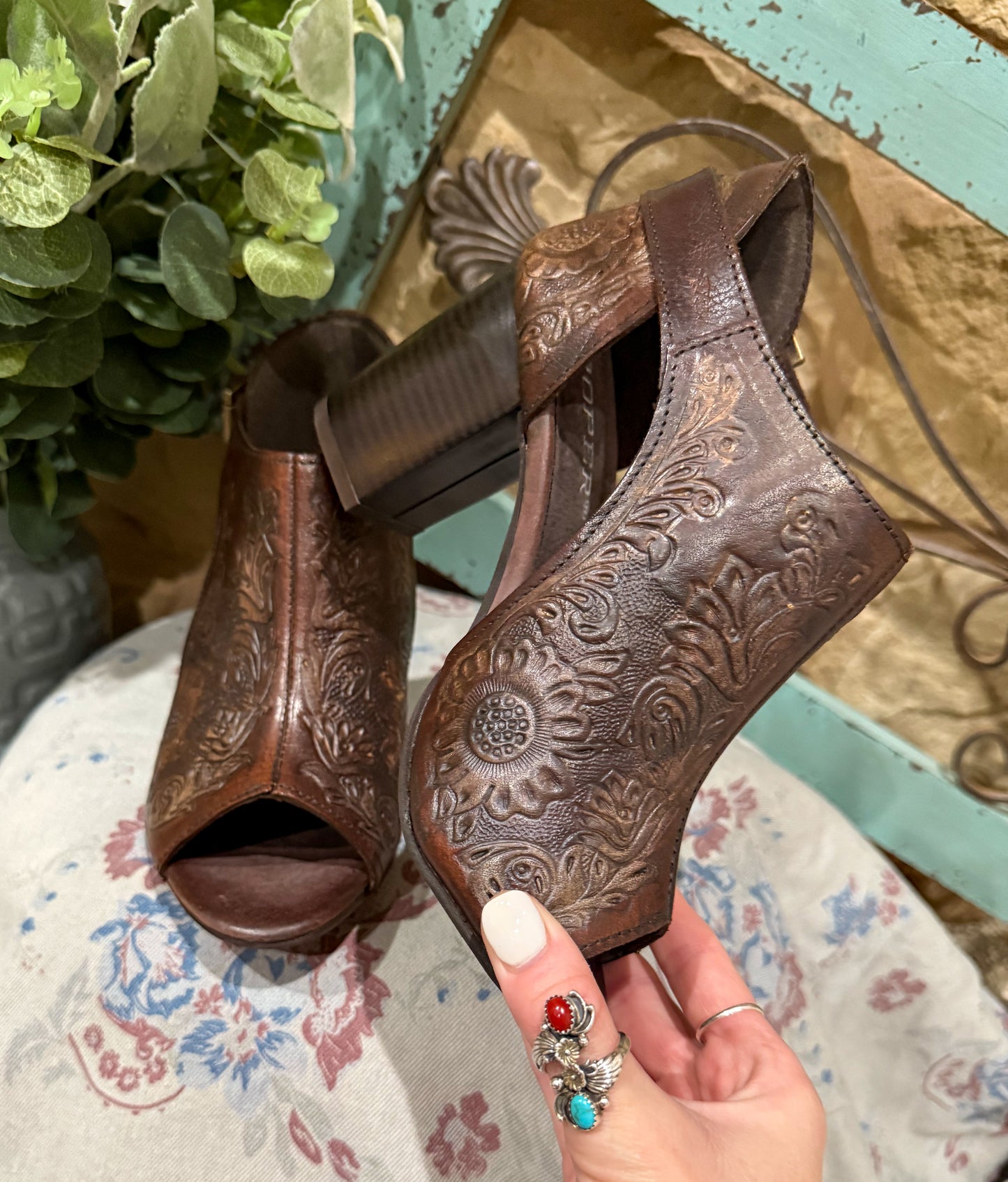 Mika Floral Heels by Roper