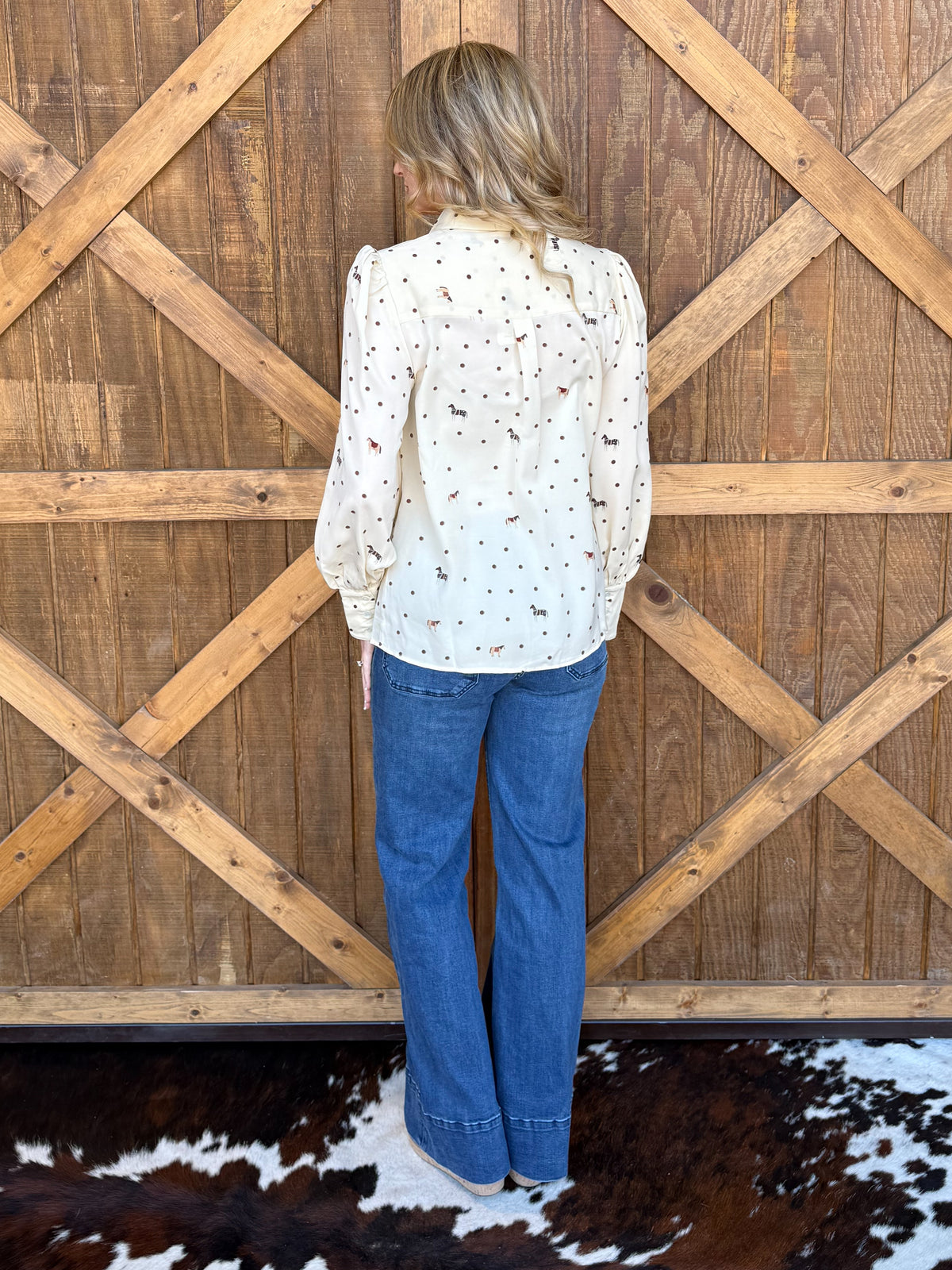 Dots & Horses Blouse