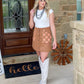 The Sheridan Mini Skirt - Camel